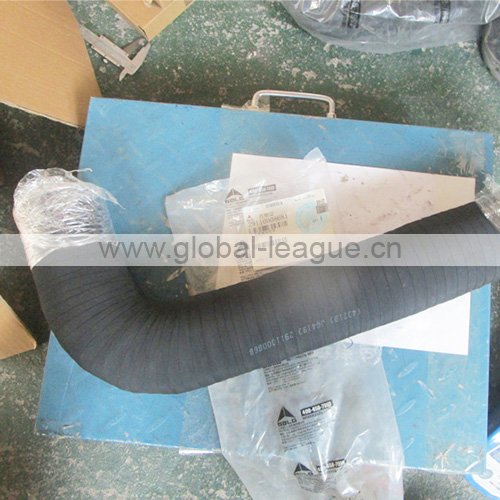 Hydraulic tank tube 90 degrees (rubber reinforced with steel) without fittings 29110008681