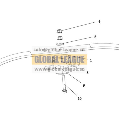 Transmission mount - WP12 - Leaf spring structure - 225 - Low stiffness leaf spring  DC96259592035