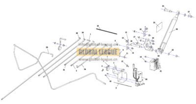 DC96259823042 L5000 Cab Tilting System _ 460 + 50 _ Electric _ Hydraulic Front Suspension DC96259823042