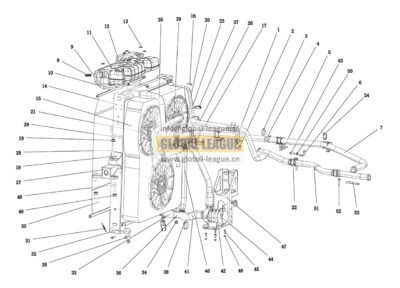 Motor cooling system_TBJ240kW_903_M3000S_all-electric_3×506_850 frame_water pump bracket  DC96389530841