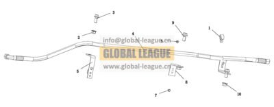 Fuel gas pipeline - LNG - X5000 - Rear-mounted 1350L - WP15 (7/8-14UNF) - National VI  DC97259561053