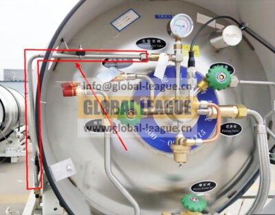 DZ95319561264 Exhaust steel pipe, same as DS10041589 safety valve outlet pipe DZ95319561264