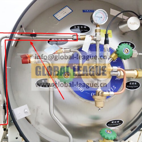 DZ95319561264 Exhaust steel pipe, same as DS10041589 safety valve outlet pipe DZ95319561264