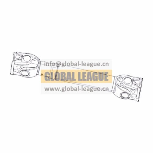 DZ98259315082 Telescopic drive shaft - yield 22000Nm - 150 end - telescopic length 110 - length 820 DZ98259315082