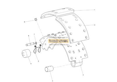 Brake shoe assembly   HD90009440388
