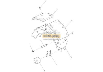 HD90009440929 Brake shoe assembly HD90009440929