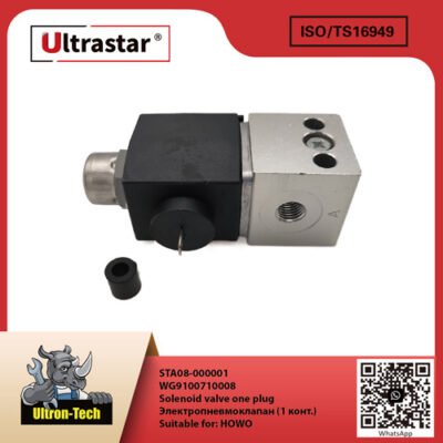 Solenoid valve one plug STA08-000001 WG9100710008 WG9100710008